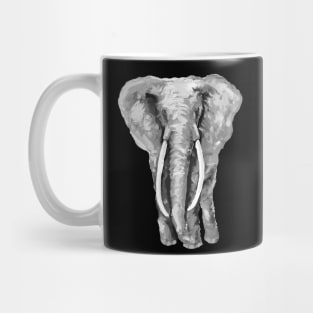 Black and White Elephant 2 Mug